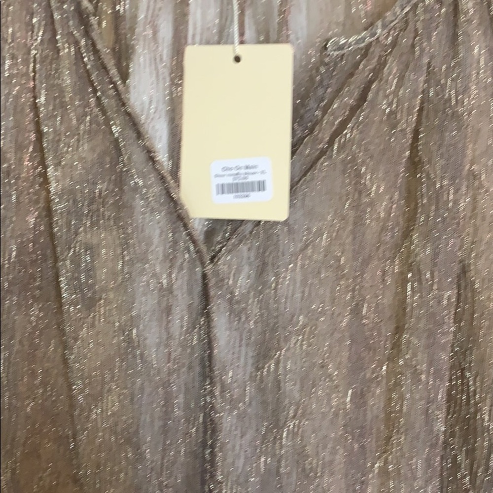 NWT Gold blouse